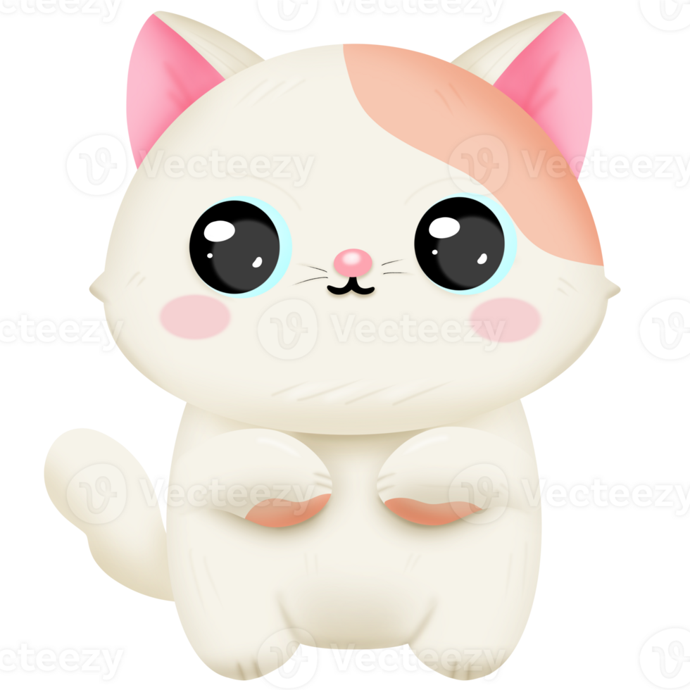 Cute cartoon cat png