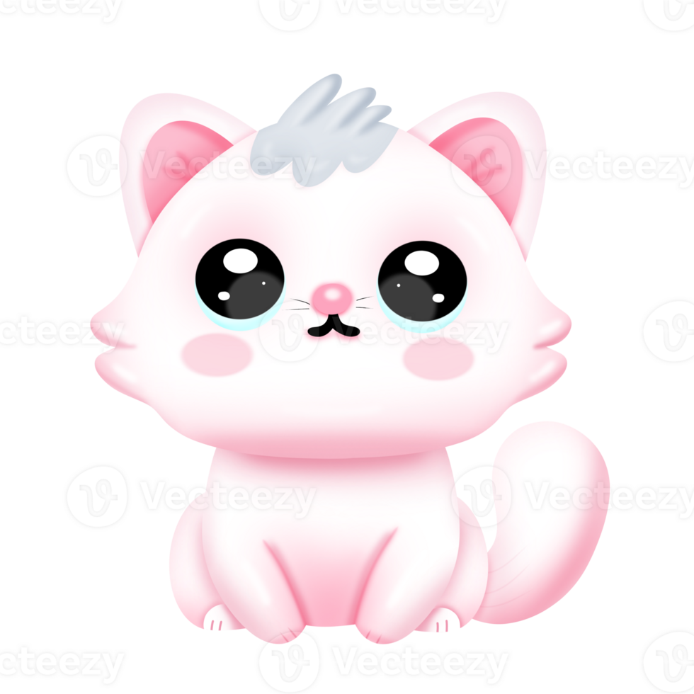 Cute cartoon cat png