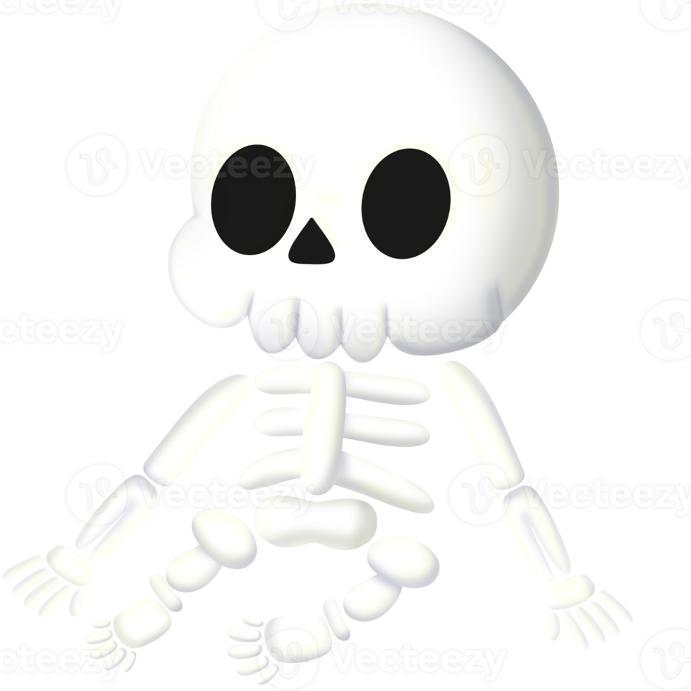 Skull ghost halloween png