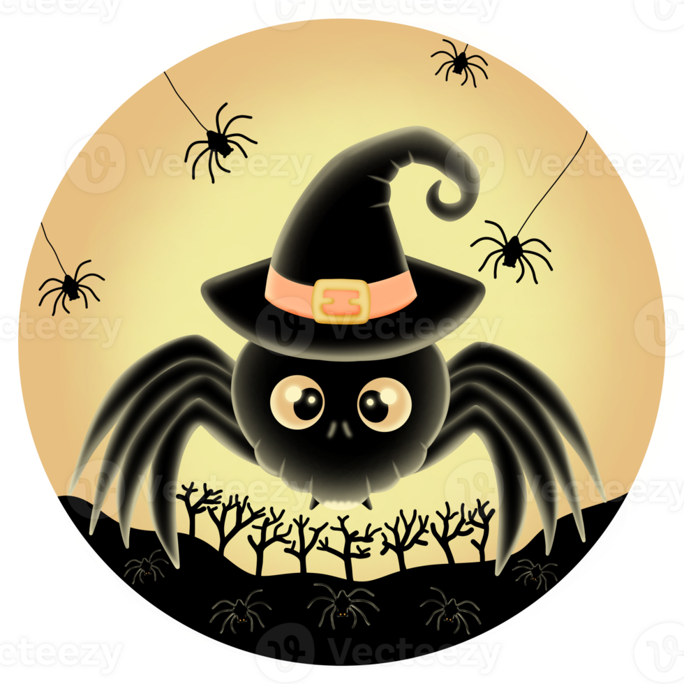 Cute spider halloween png