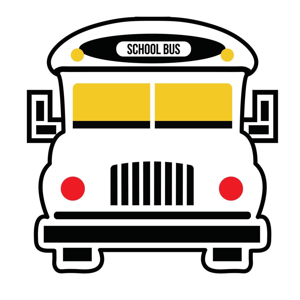 Back to school bus, illustration vector