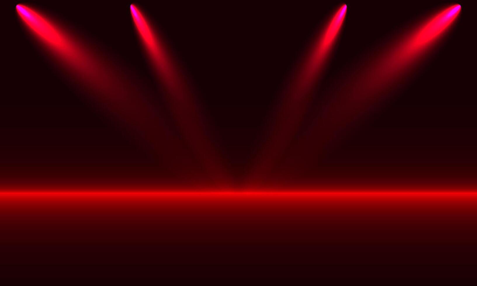 Red lights on a dark background. illustration vector