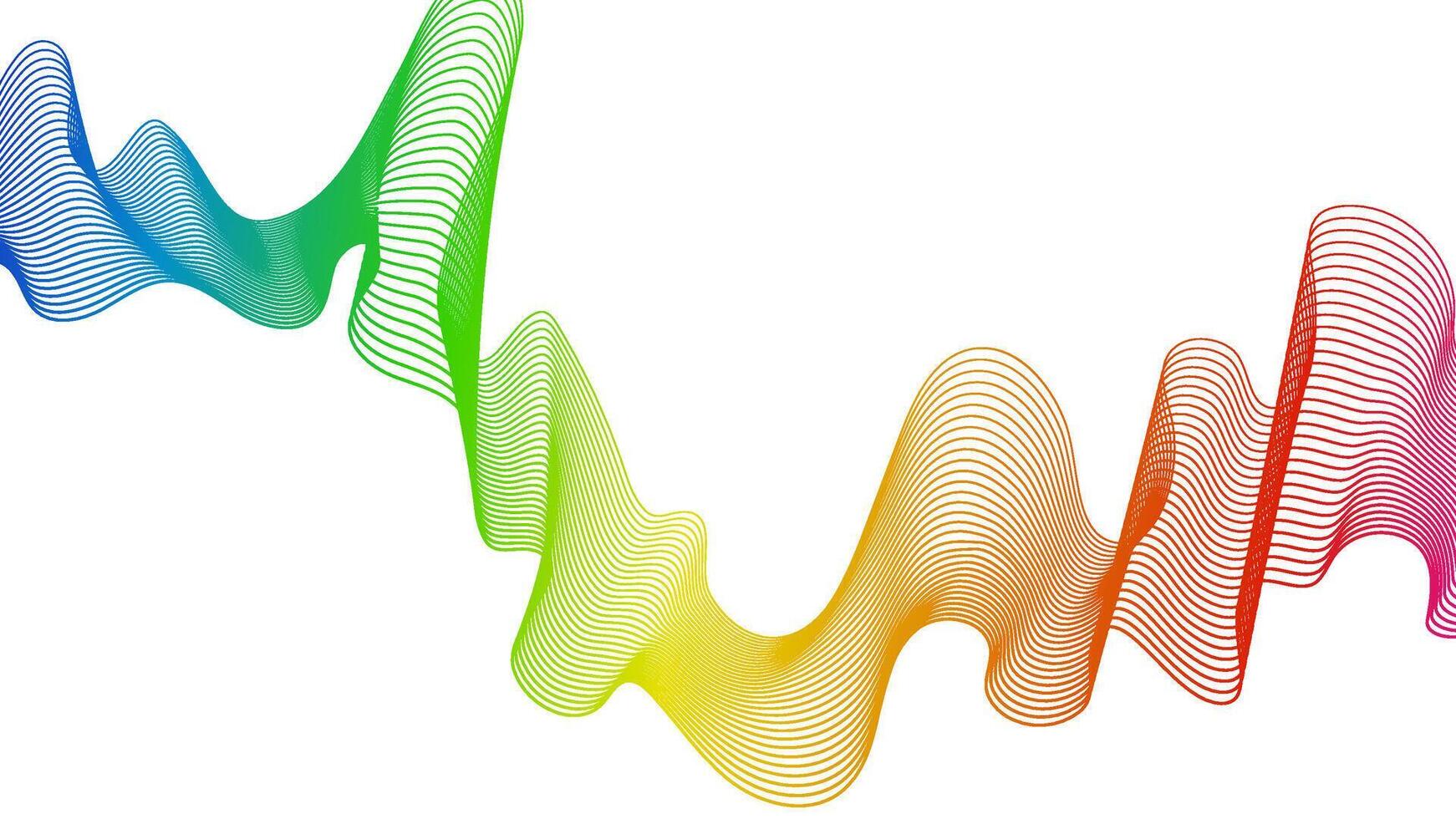 Abstract backdrop with wave gradient lines vector