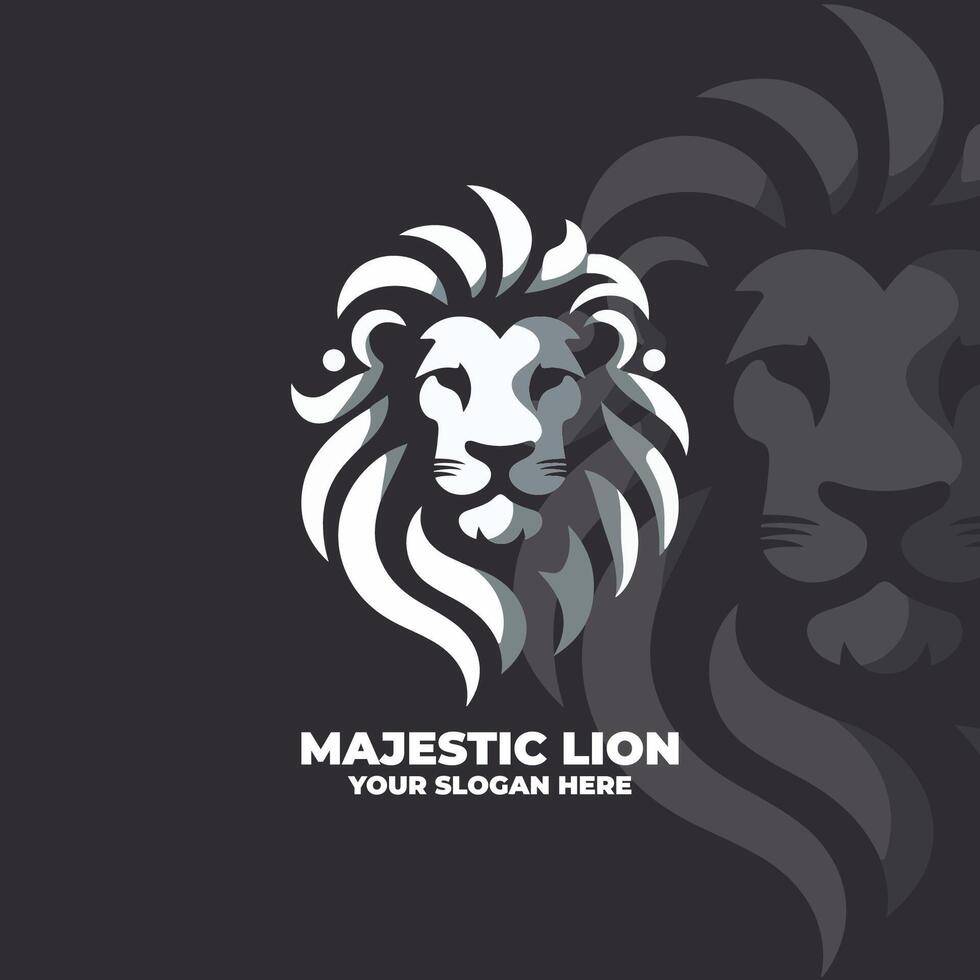 The Majectic Lion Logo Design vector