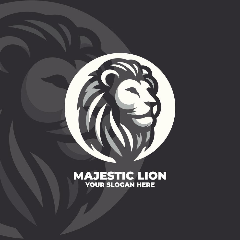 The Majectic Lion Logo Design vector