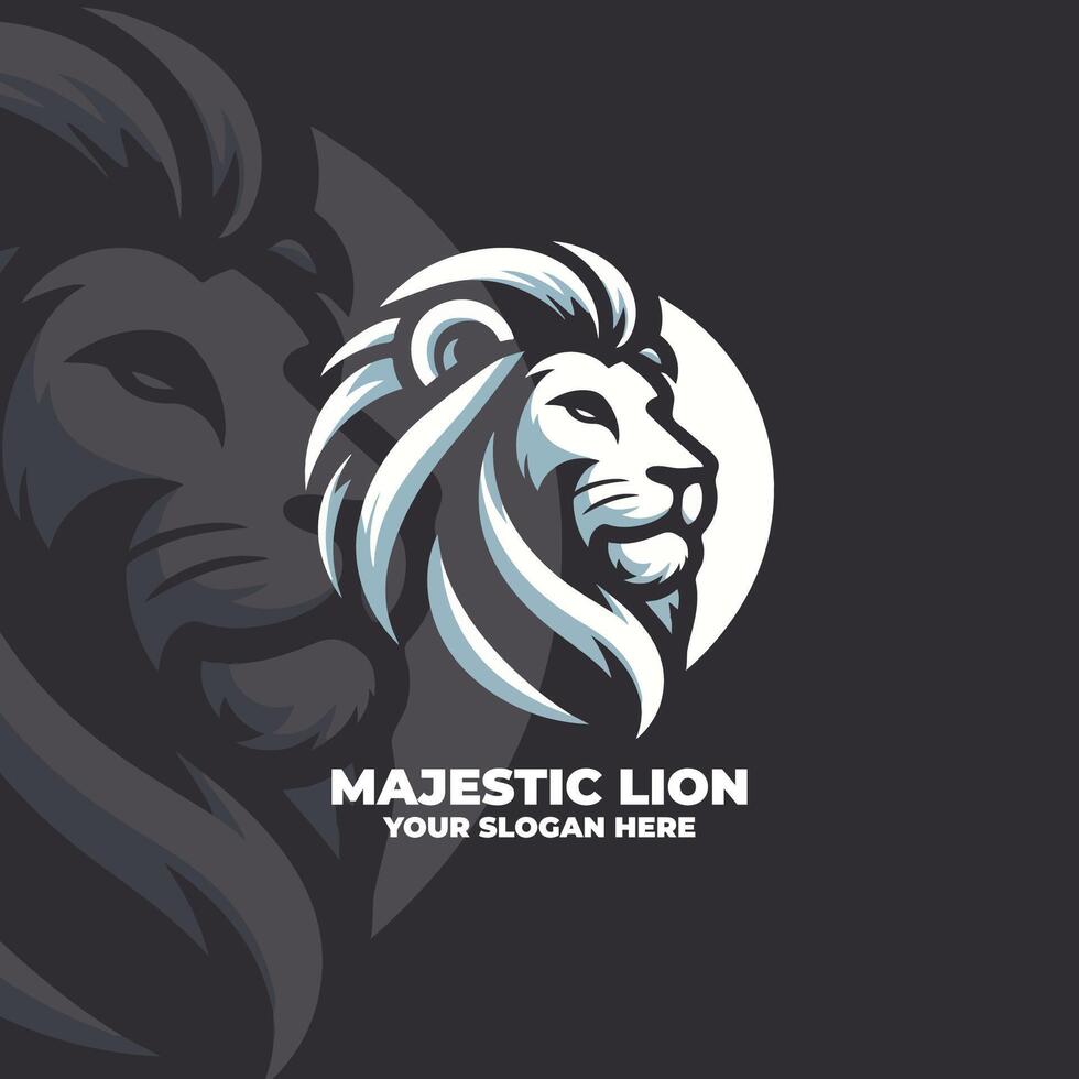 The Majectic Lion Logo Design vector