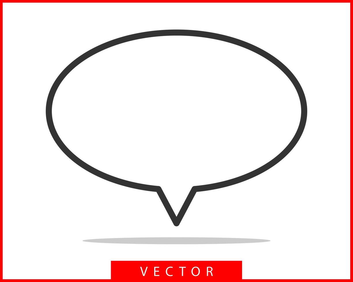 Talk bubble speech icon. Blank empty bubbles design elements. Chat on line symbol template. Dialogue balloon sticker silhouette. vector