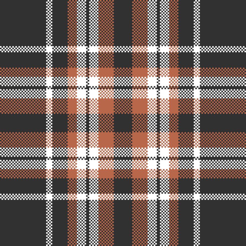 Pixel background design. Modern seamless pattern plaid. Square texture fabric. Tartan scottish textile. Beauty color madras ornament. vector