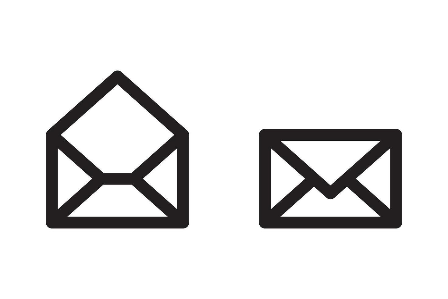Mail icon sign. Letter envelope symbol. Message send to address illustration. vector