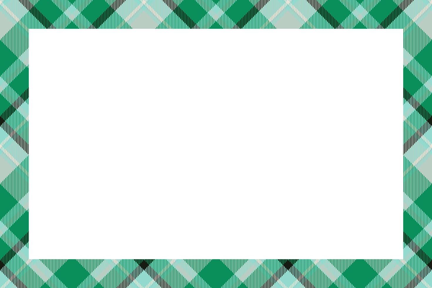 Vintage frame . Scottish border pattern retro style. Tartan plaid ornament. vector