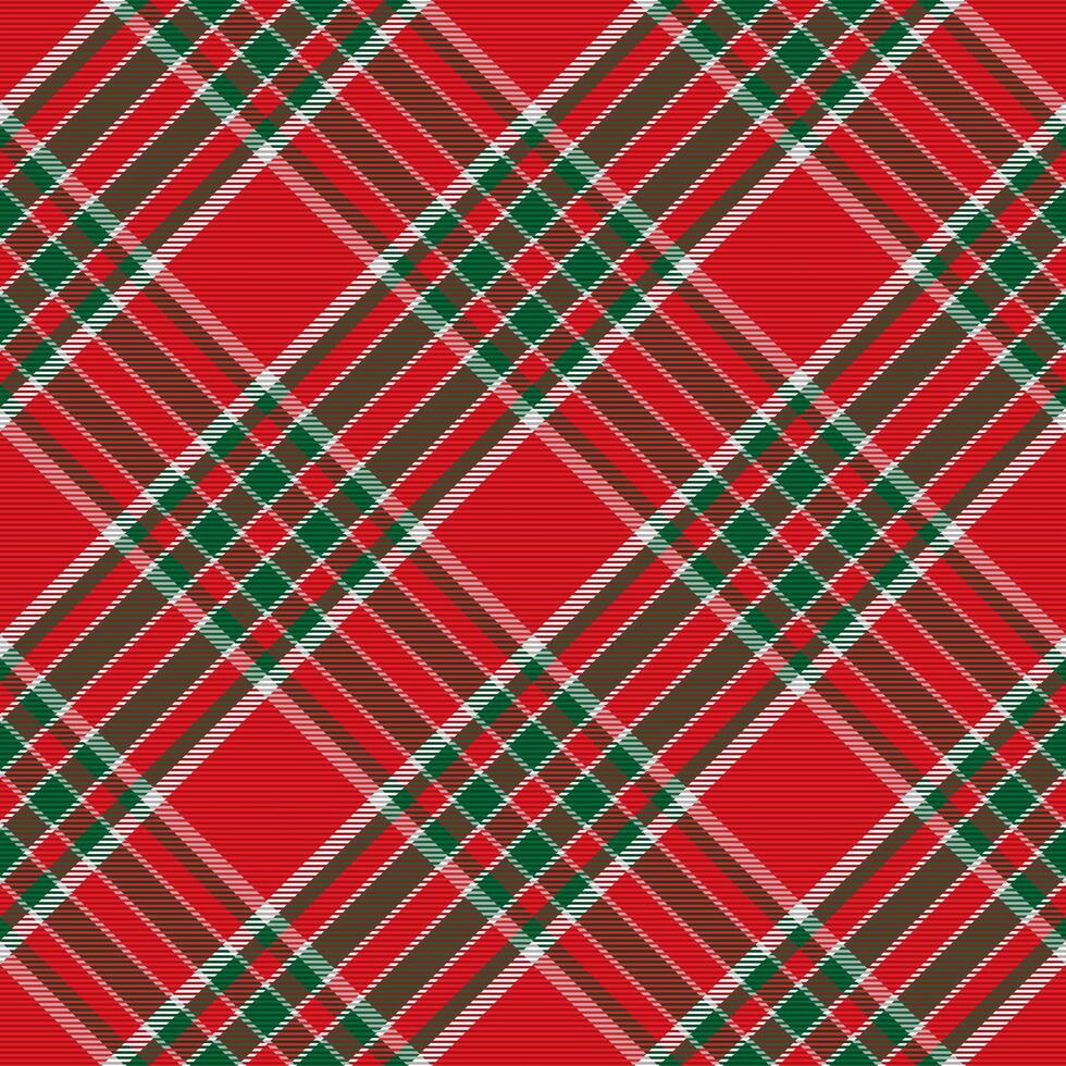 Tartan plaid pattern in red. Print fabric texture seamless. Check background. vector