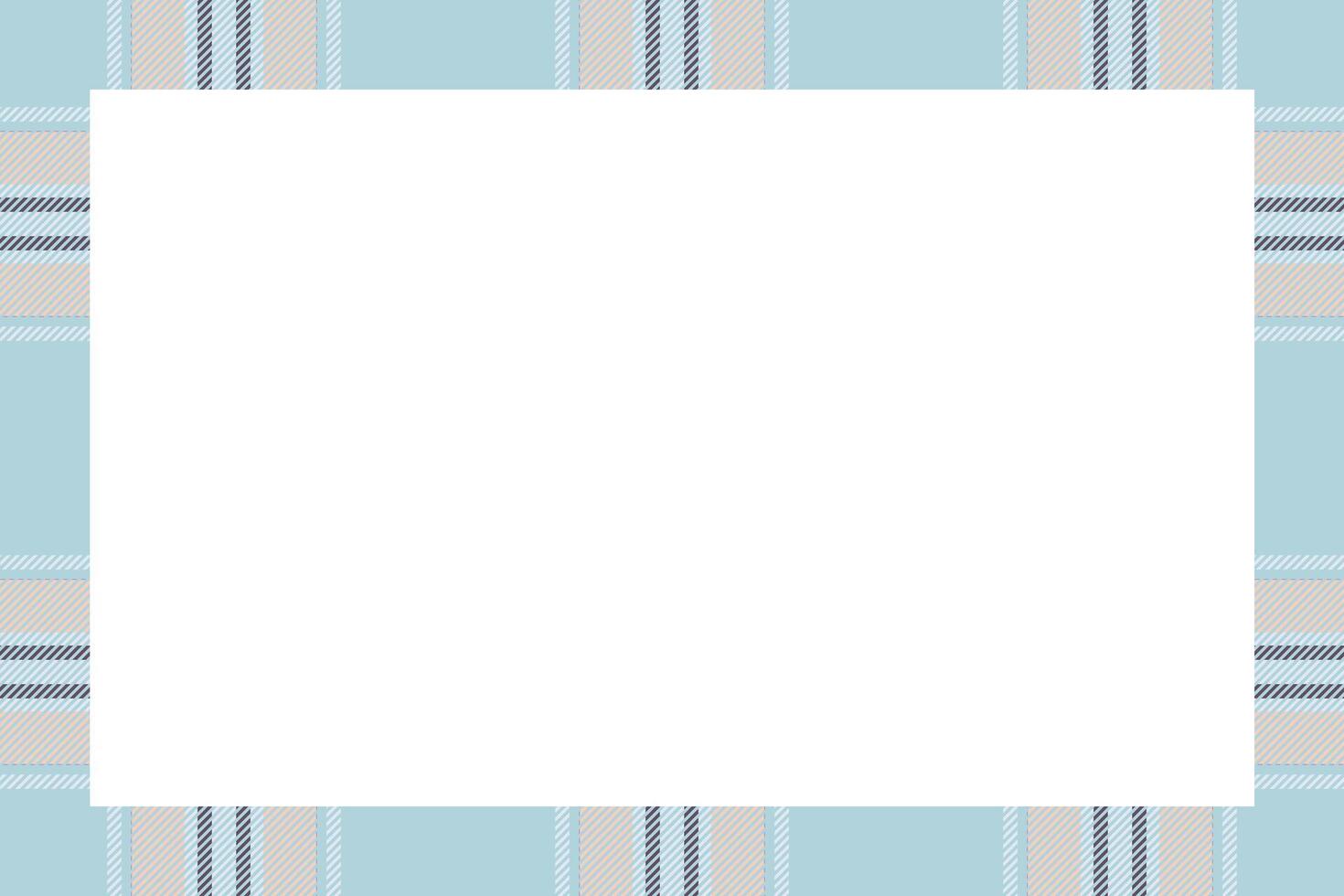 Vintage frame . Scottish border pattern retro style. Tartan plaid ornament. vector
