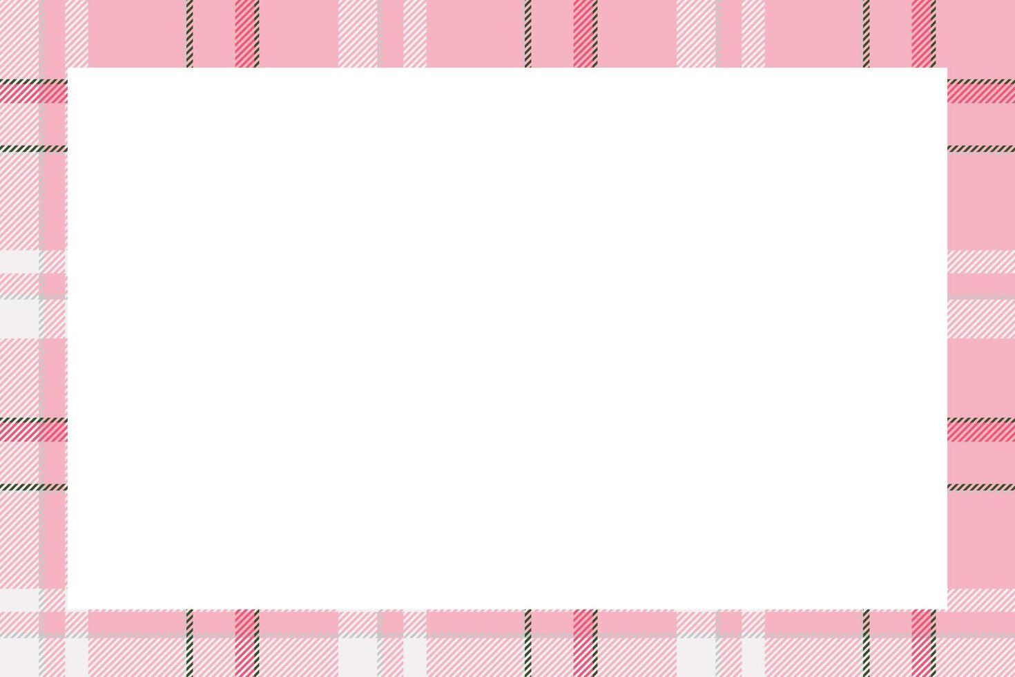 Vintage frame . Scottish border pattern retro style. Tartan plaid ornament. vector
