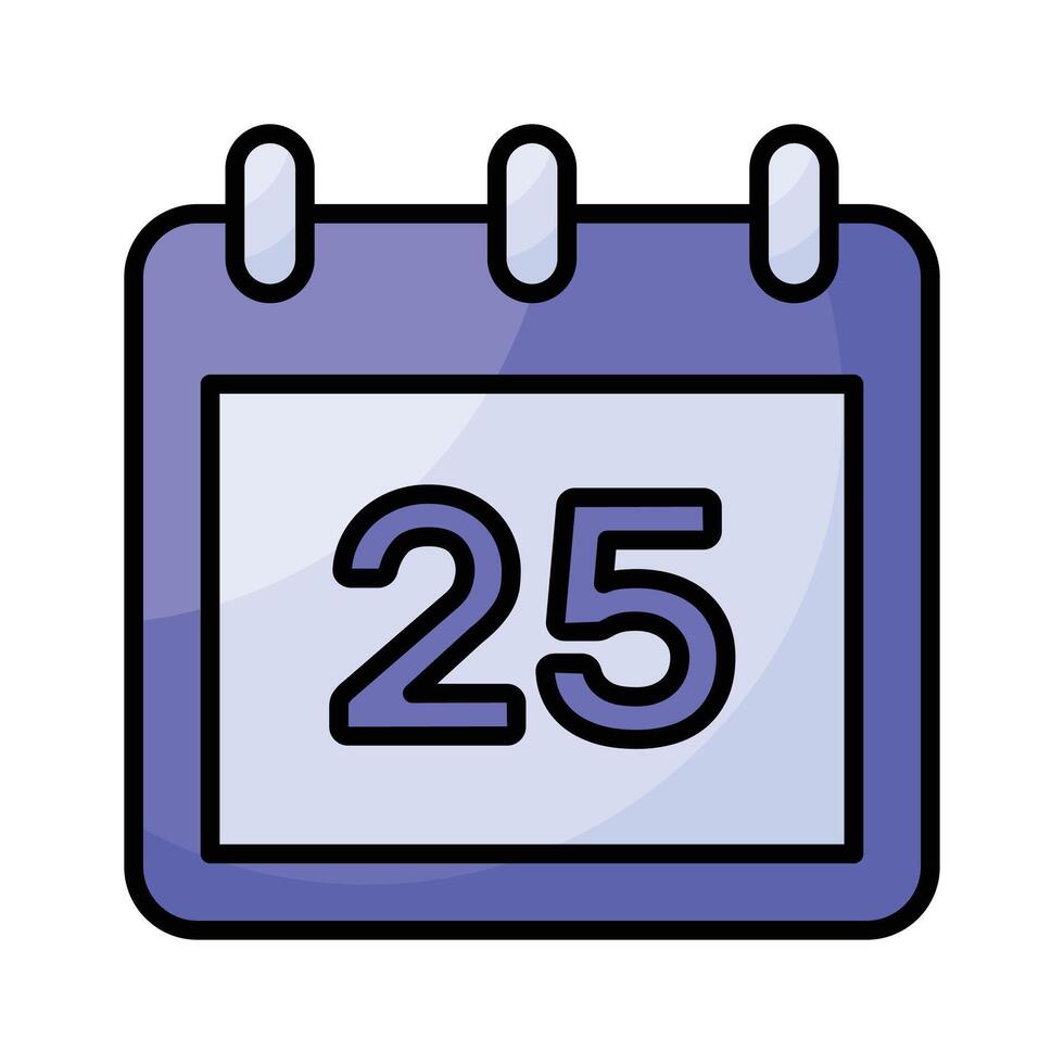A simple and versatile calendar icon, ideal for dates, scheduling, and time management vector