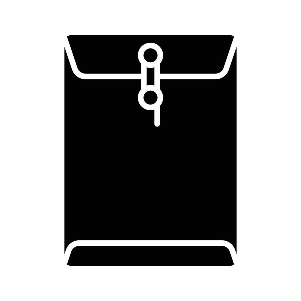 A flat paper container used to enclose letters or documents for mailing vector