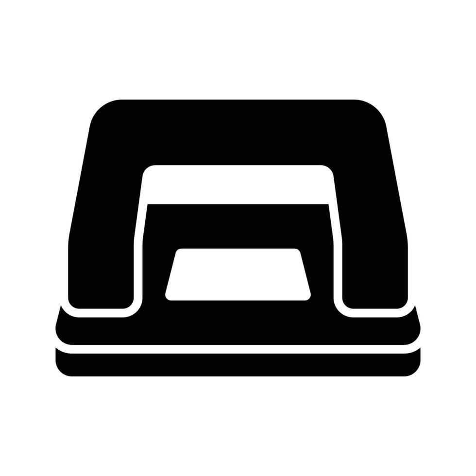 A creative hole punch icon, perfect for indicating document organization or office supplies vector