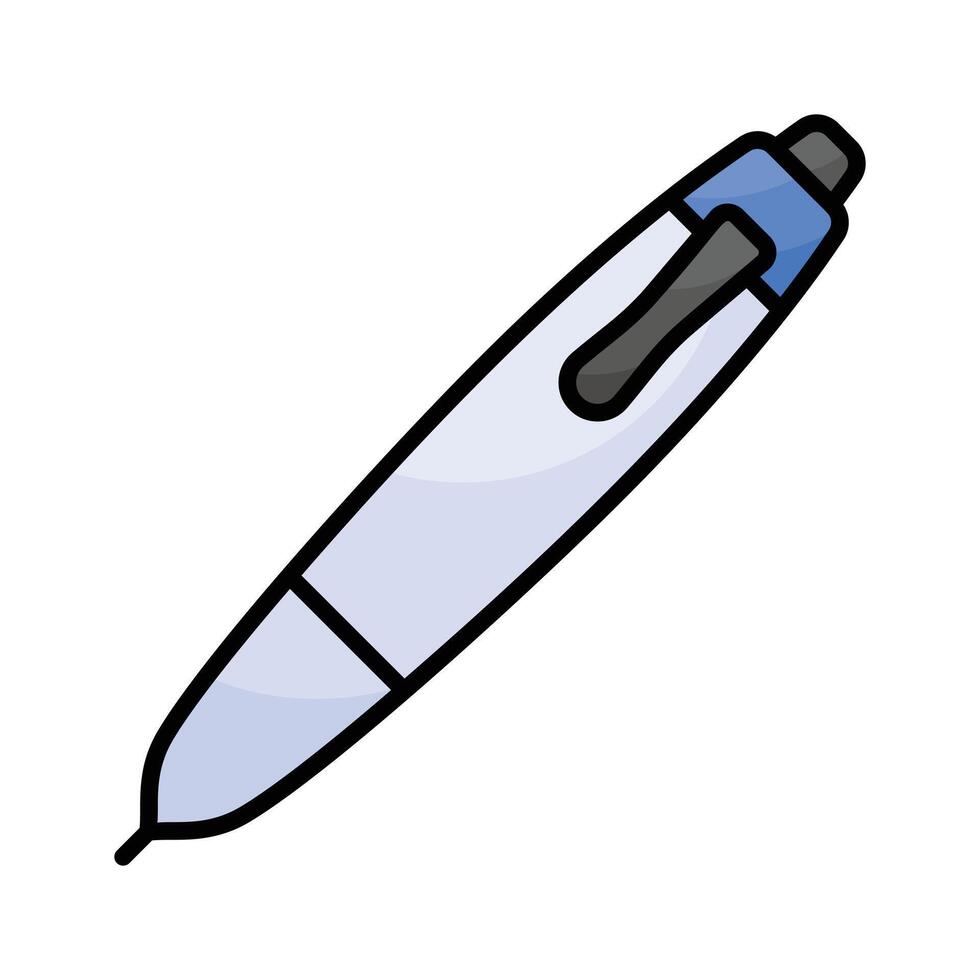 Premium quality pen icon, ideal for writing, drawing, and creative applications vector