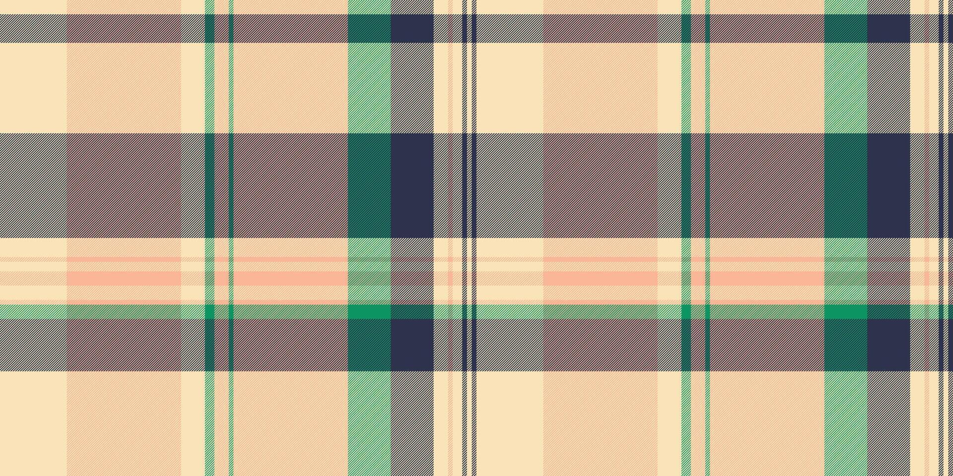 Identity background seamless plaid, tweed textile tartan. French texture pattern check fabric in moccasin and orange colors. vector