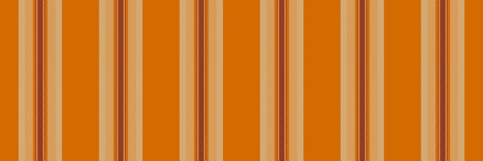 Mexico lines pattern, fall textile stripe fabric. Masculine texture vertical seamless background in orange and light colors. vector