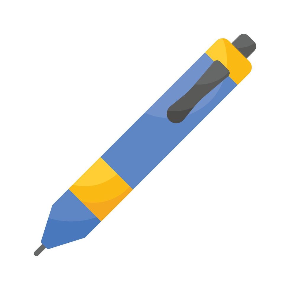 Premium quality pen icon, ideal for writing, drawing, and creative applications vector