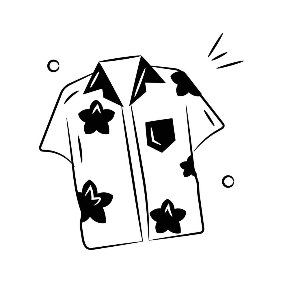 Beautifully designed hawaii shirt design in modern style vector