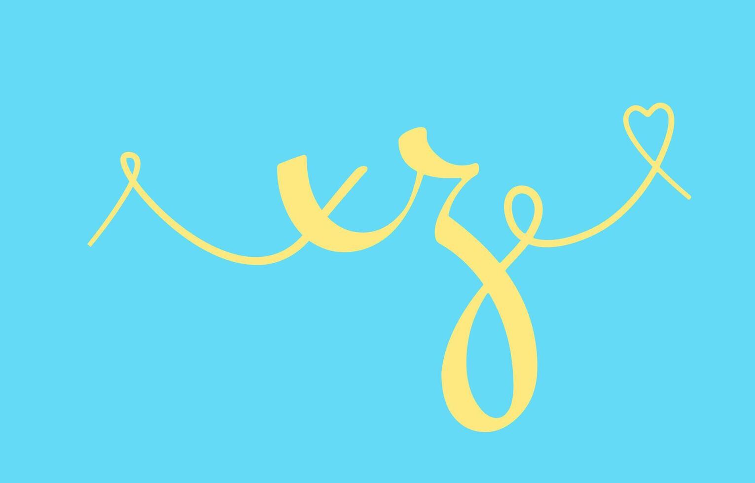 XZ initial wedding monogram calligraphy illustration. Hand drawn lettering x and z love logo design for valentines day poster, greeting card vector