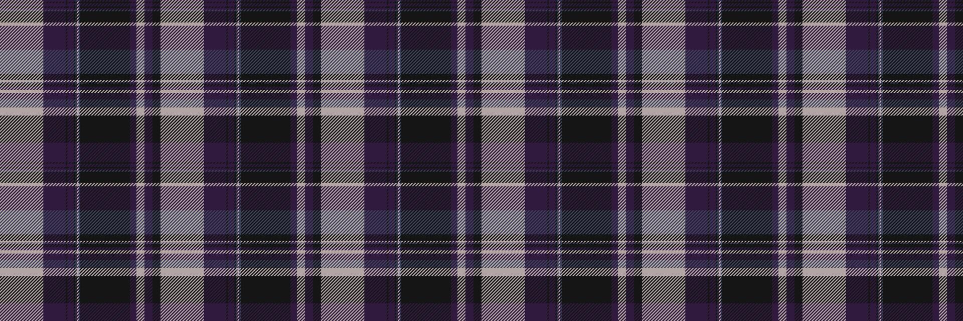 Decorating texture seamless plaid, mexican check tartan textile. Idyllic fabric background pattern in black and dark colors. vector