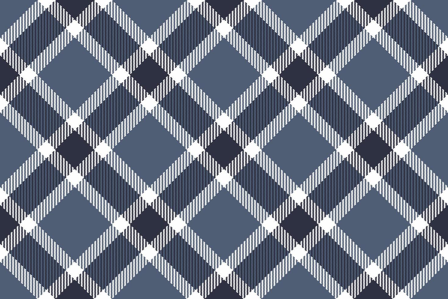 Windowpane background textile check, scarf texture fabric. Machinery tartan pattern seamless plaid in blue and dark colors. vector