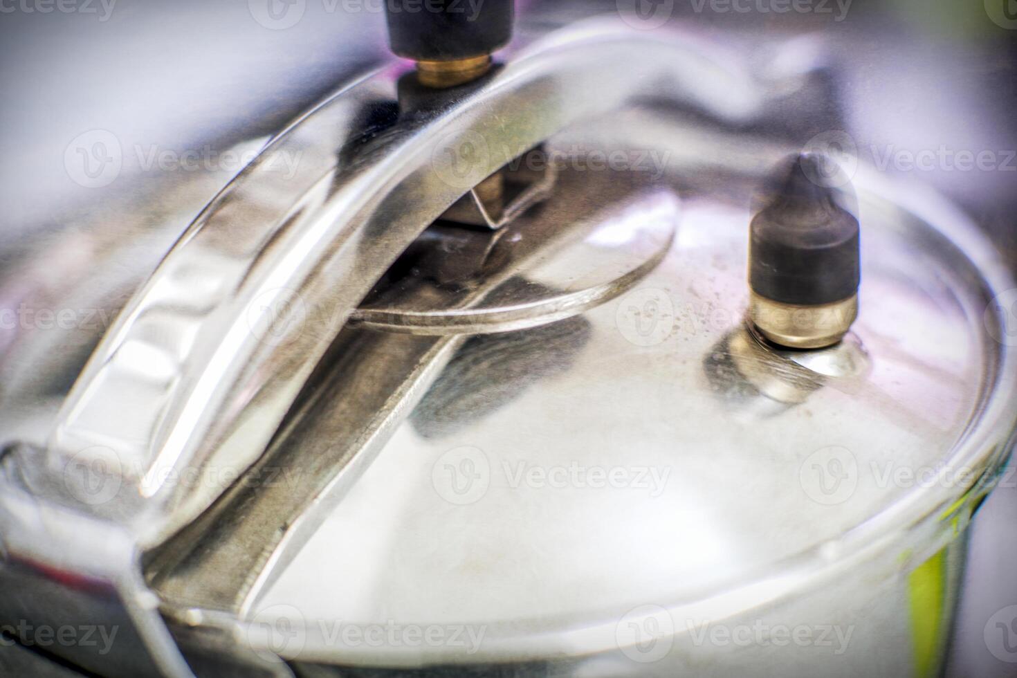 Close up of a classical pressure cooker. photo