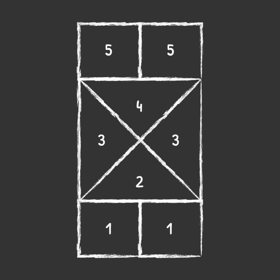 Hopscotch kid activity game, drawn with chalk. illustration 1 vector