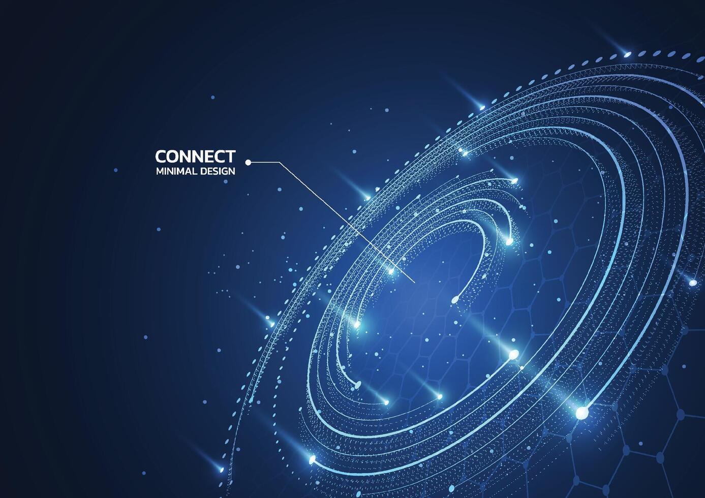 Abstract technology background with Big data. Internet connection, abstract sense of science and technology analytics concept graphic design vector