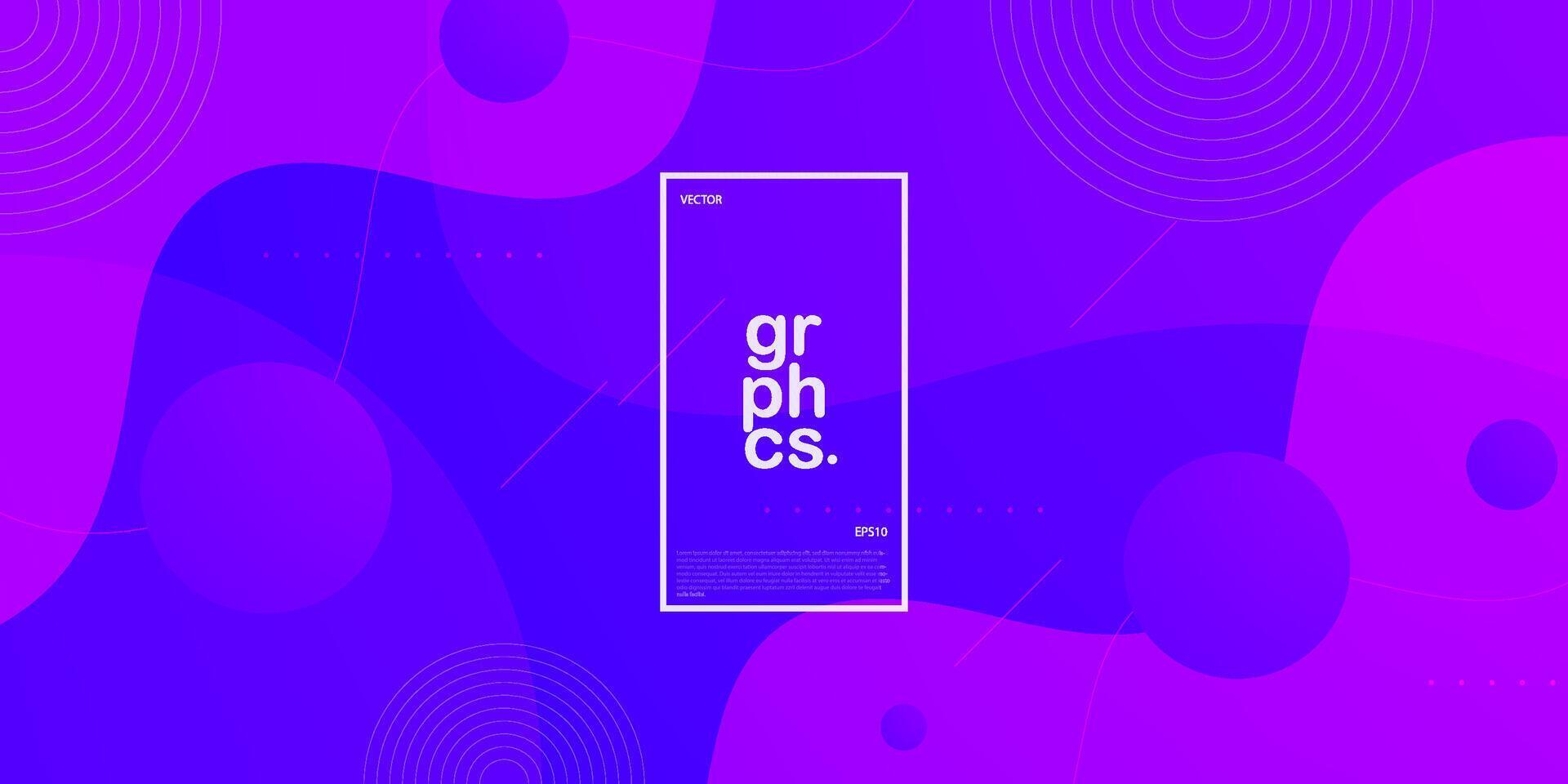 Minimal dynamic purple gradient fluid textured background with 3D style wave liquid color pattern. Eps10 vector