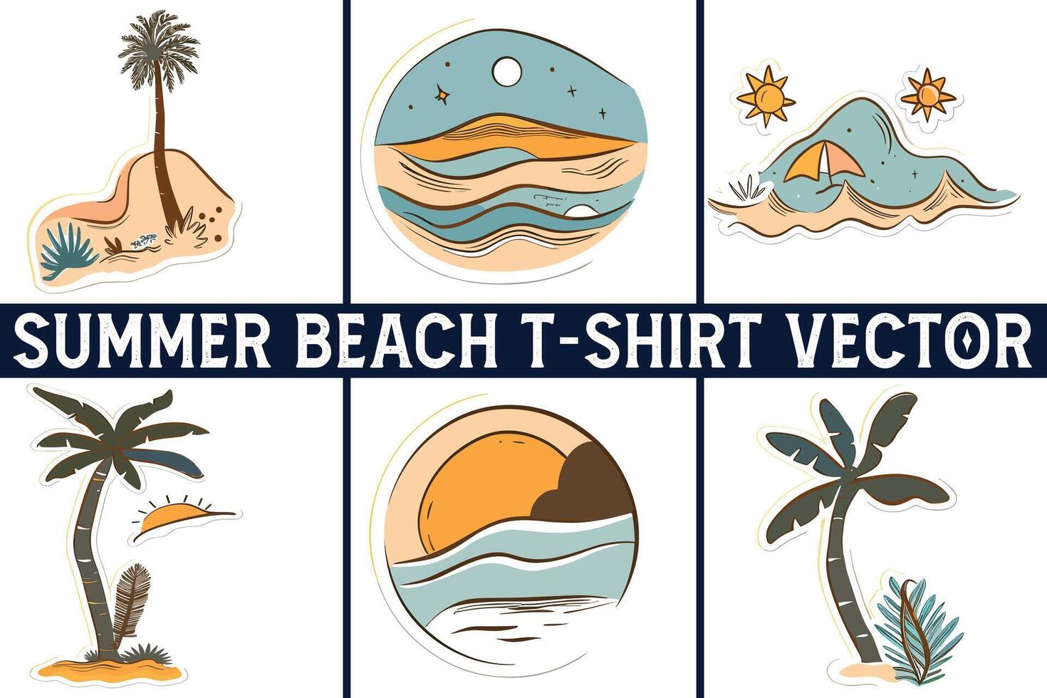 Summer beach t shirt , Summer slogan with beach illustration, Summer, Aloha surf typography for t-shirt print , beach print vector