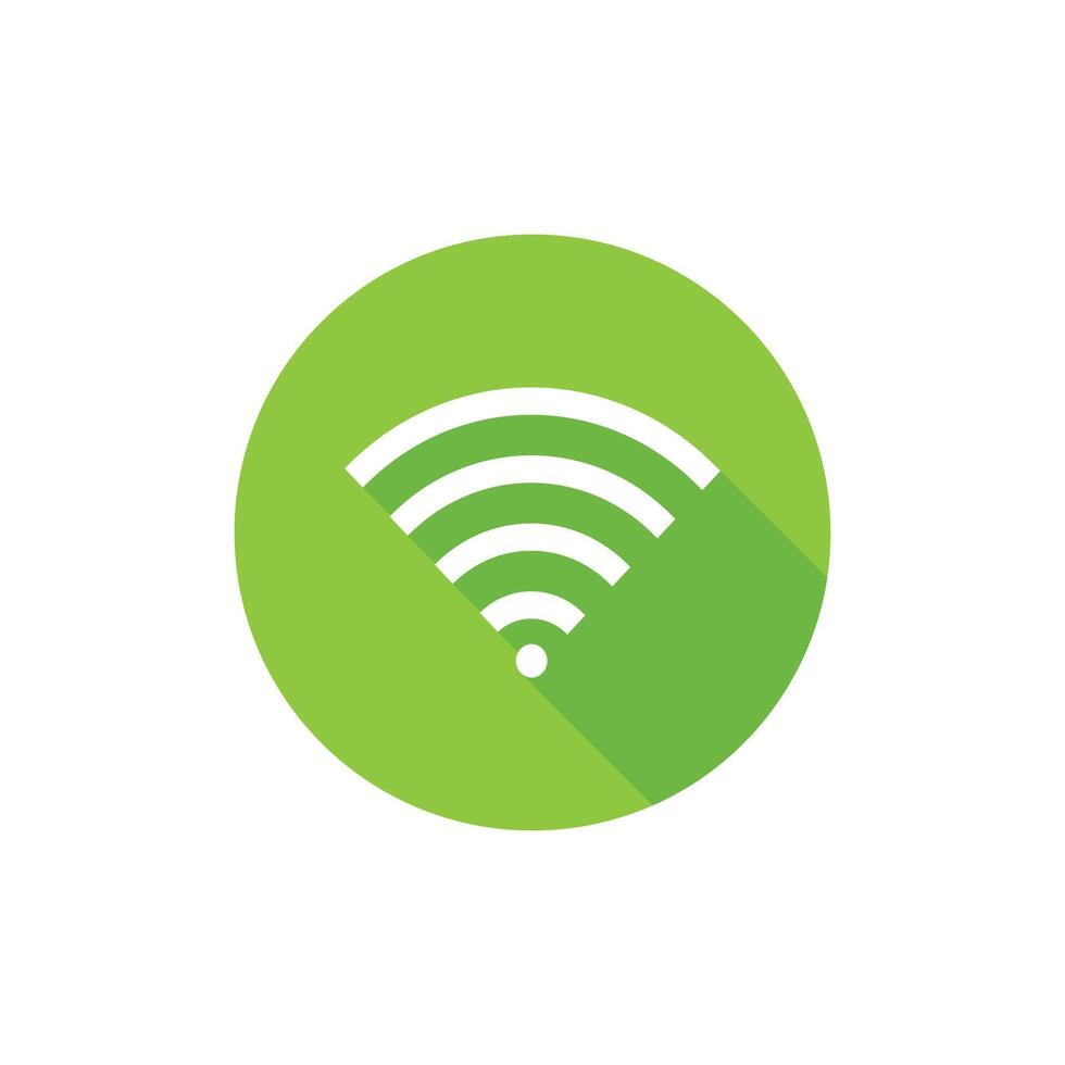 Wifi flat icon design vector