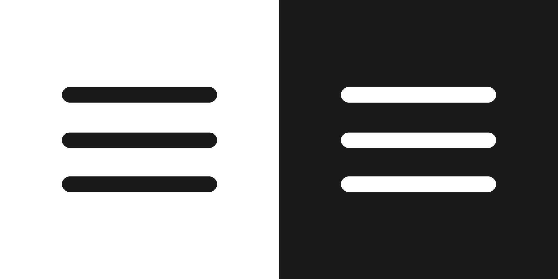 Hamburger website navigation set menu. Hamburger menu icons. vector