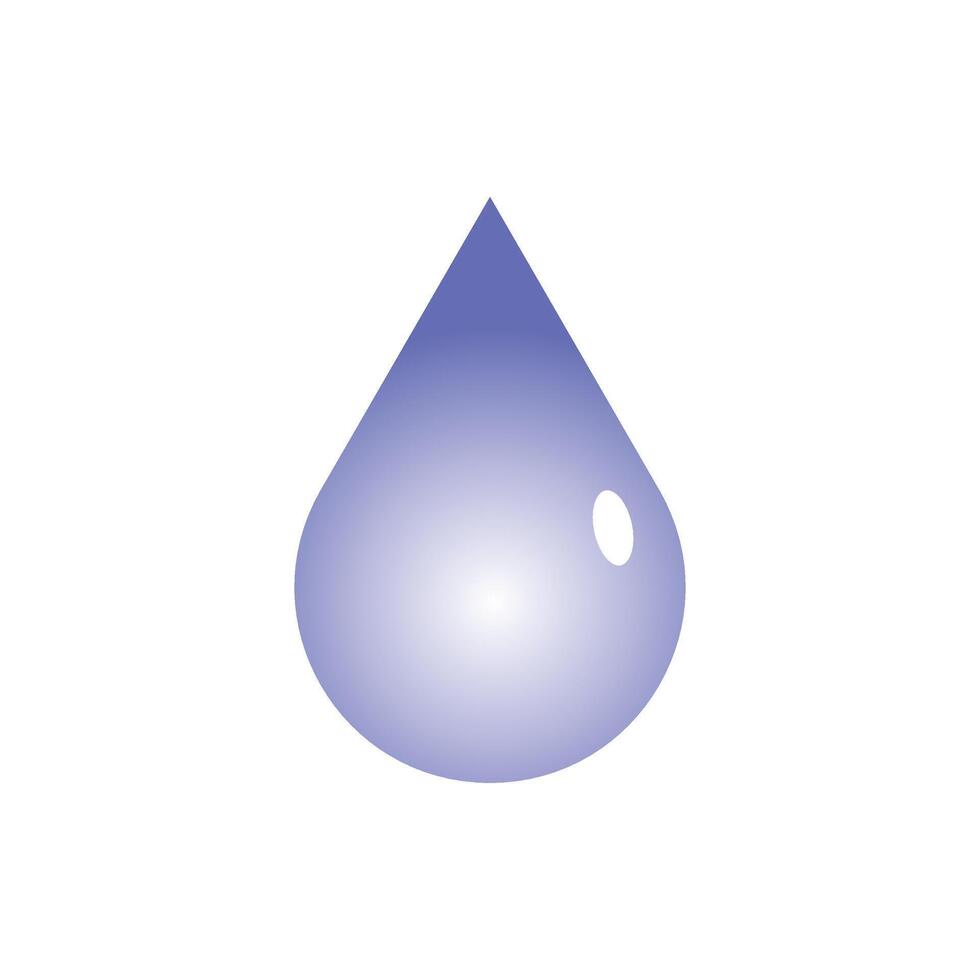 Water droplet symbol illustration vector