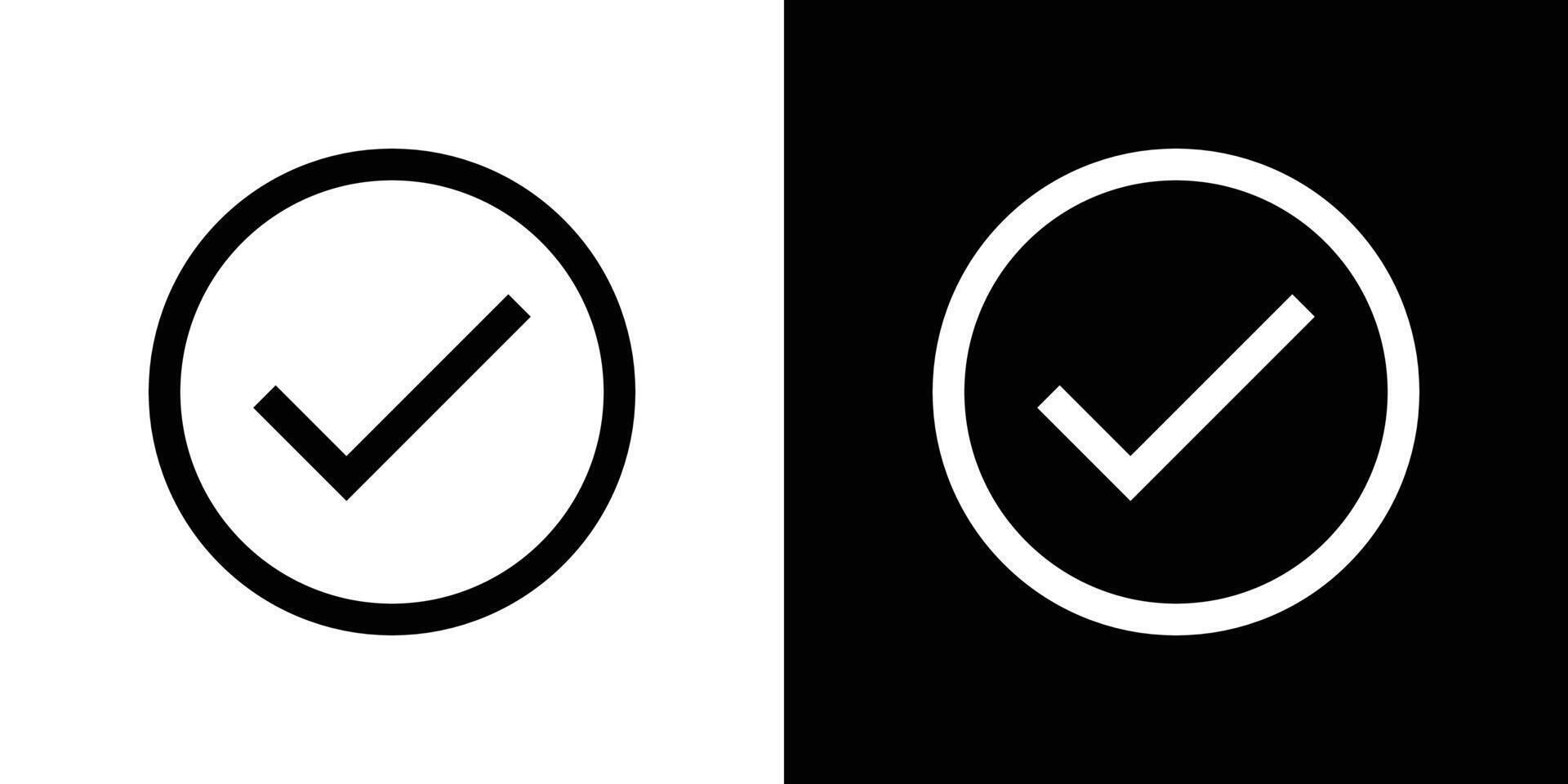 Check mark icon set vector