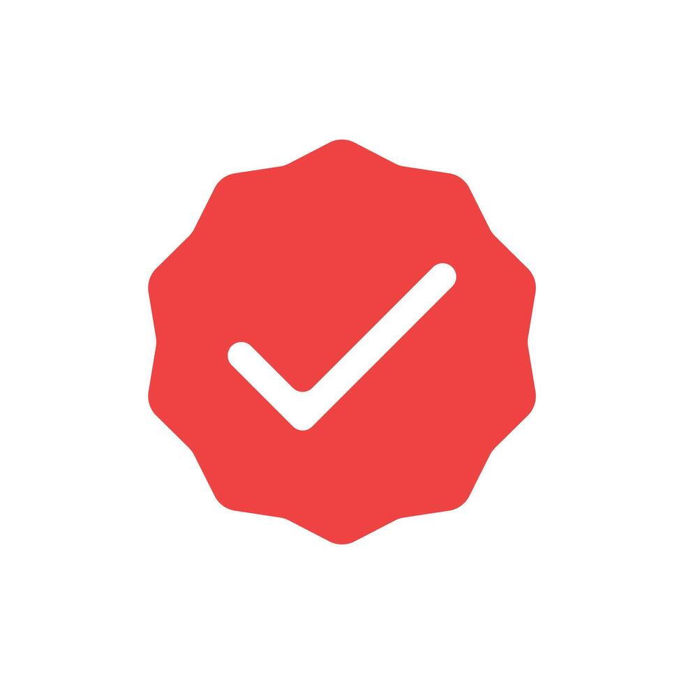 Verified icon check mark. vector