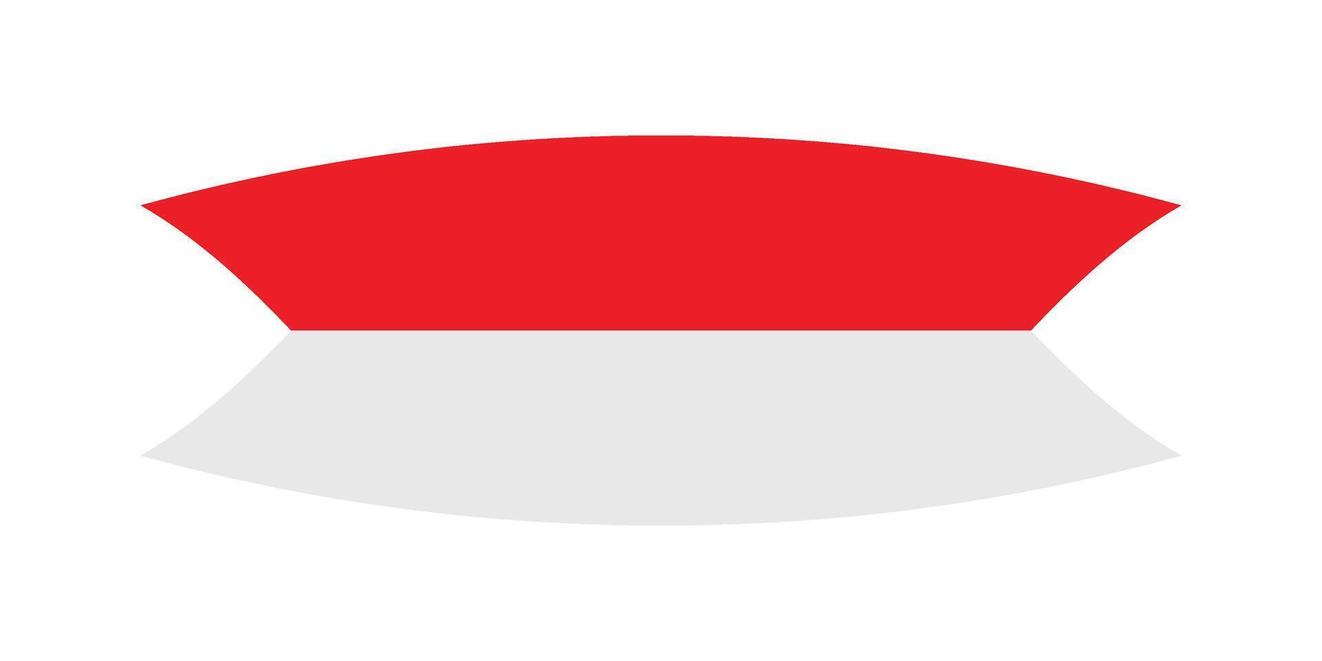 Flag of Indonesia ribbon vector