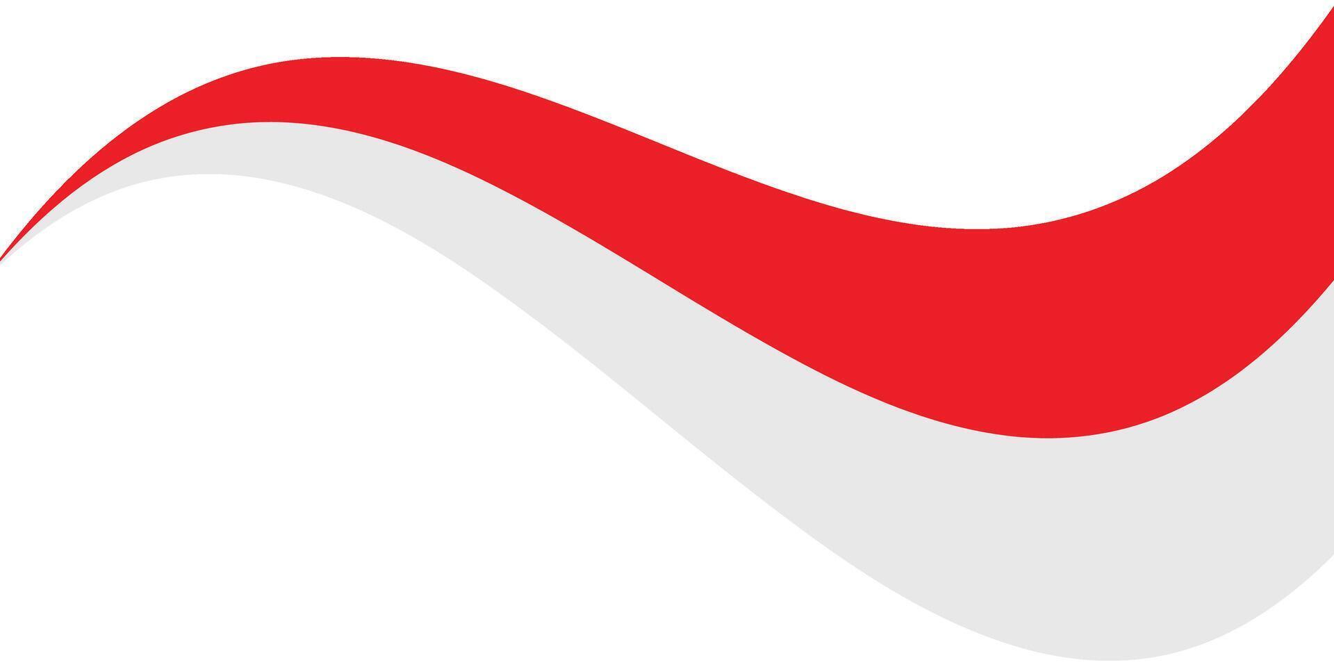 Indonesia flag ribbon , wavy indonesia flag collection vector