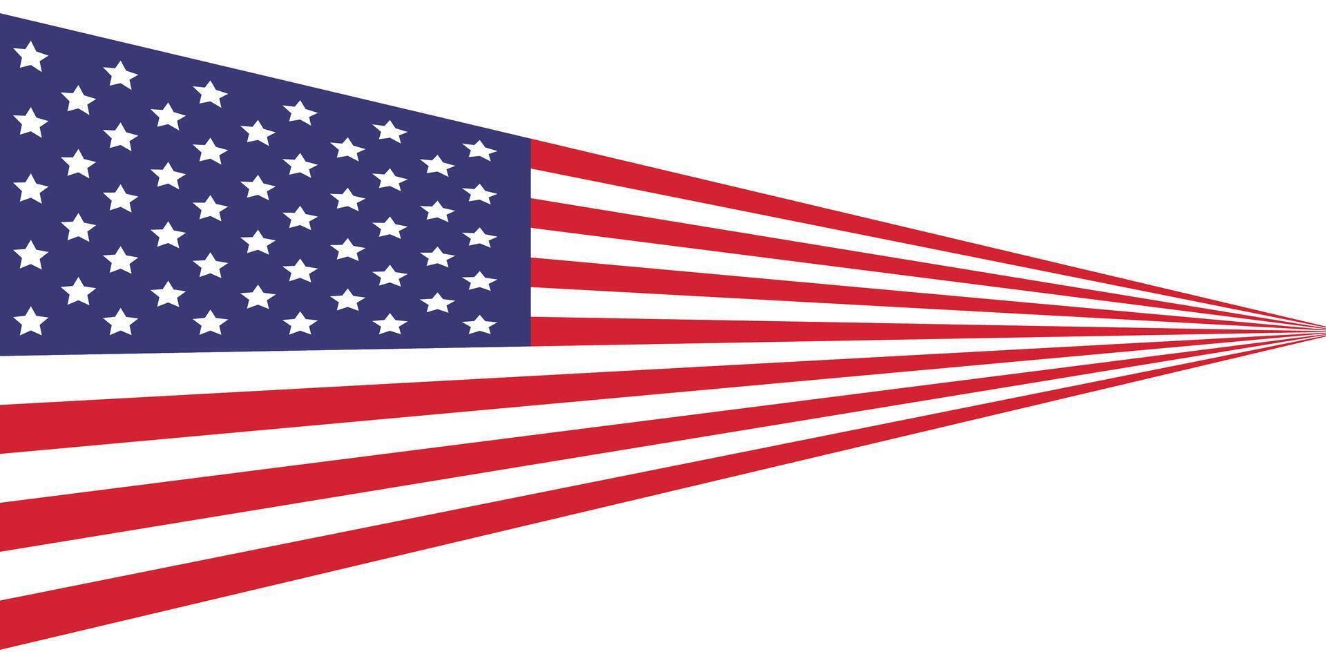 United States flag element design banner ribbon. vector