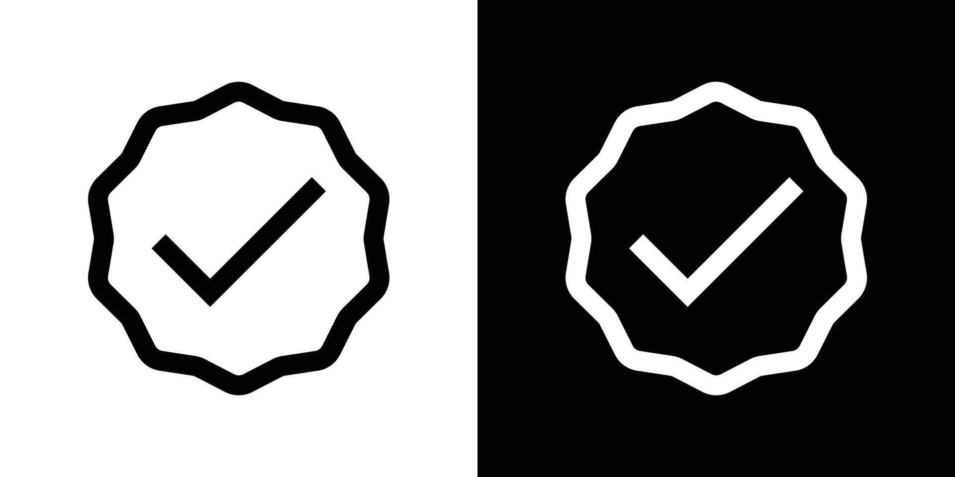 Check mark icon symbol set vector