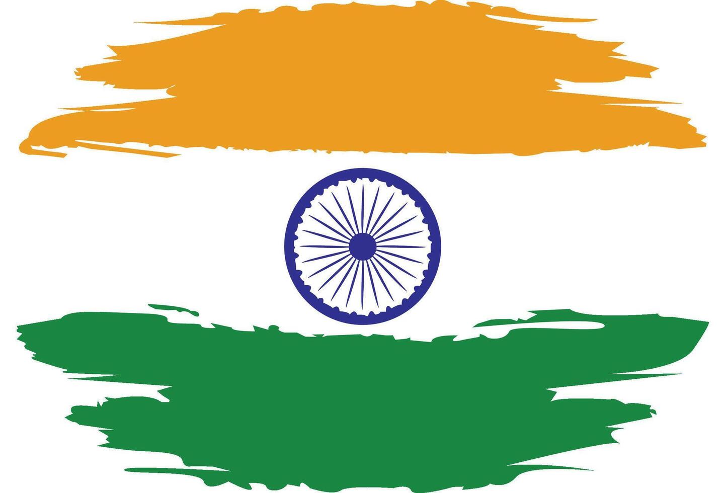 Indian flag illustration for the independence day vector