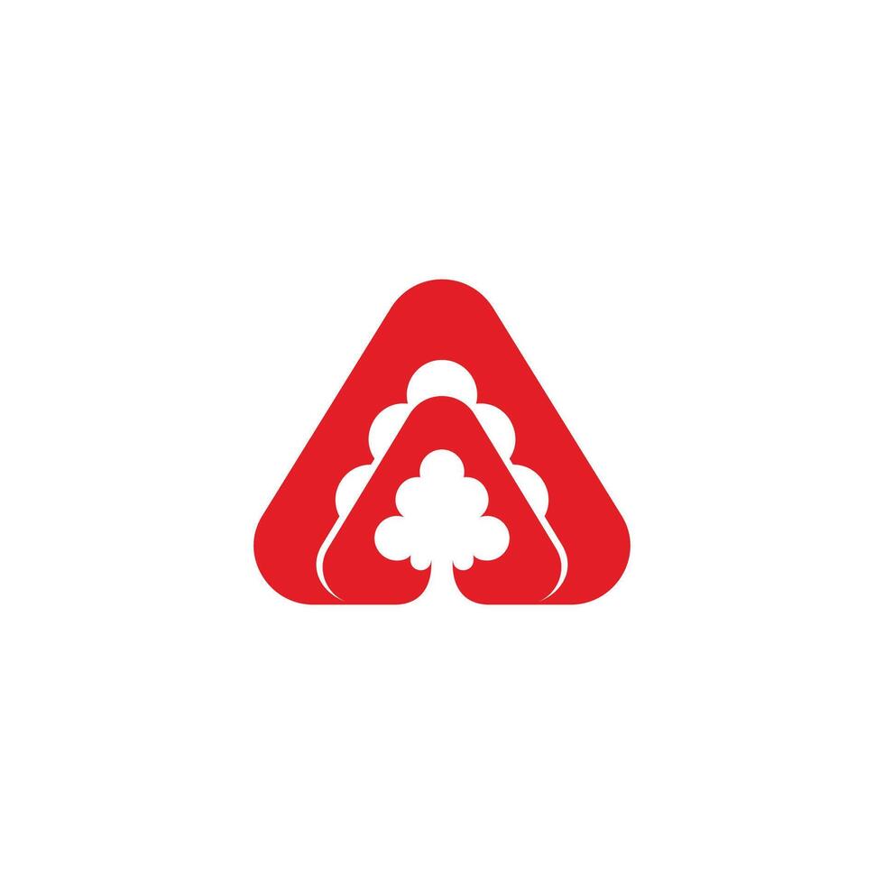 explotion smoke triangle paper card design logo vector