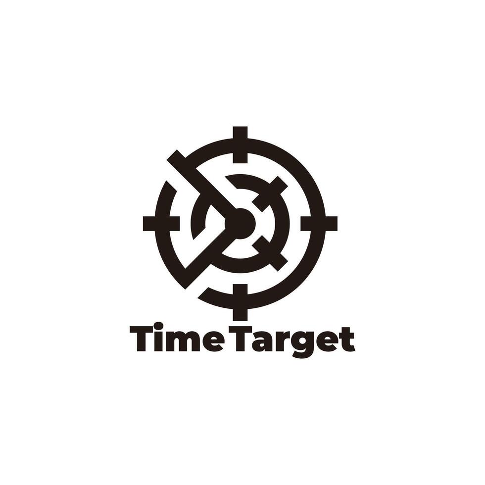 time watch target aim simple symbol vector