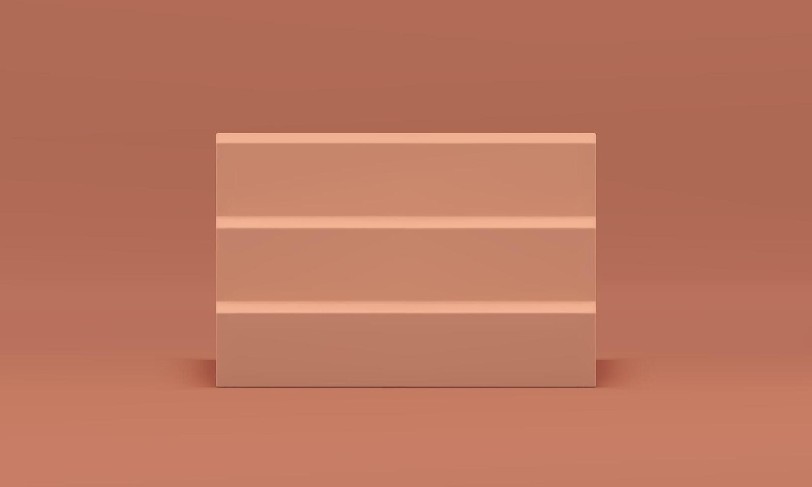 3d staircase level steps structure beige foundation pedestal achievement stairway realistic vector