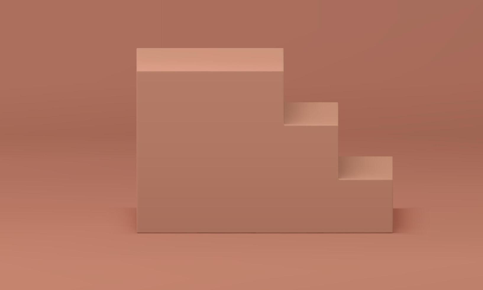 3d podium stairs win champion award arena steps structure geometric foundation realistic vector
