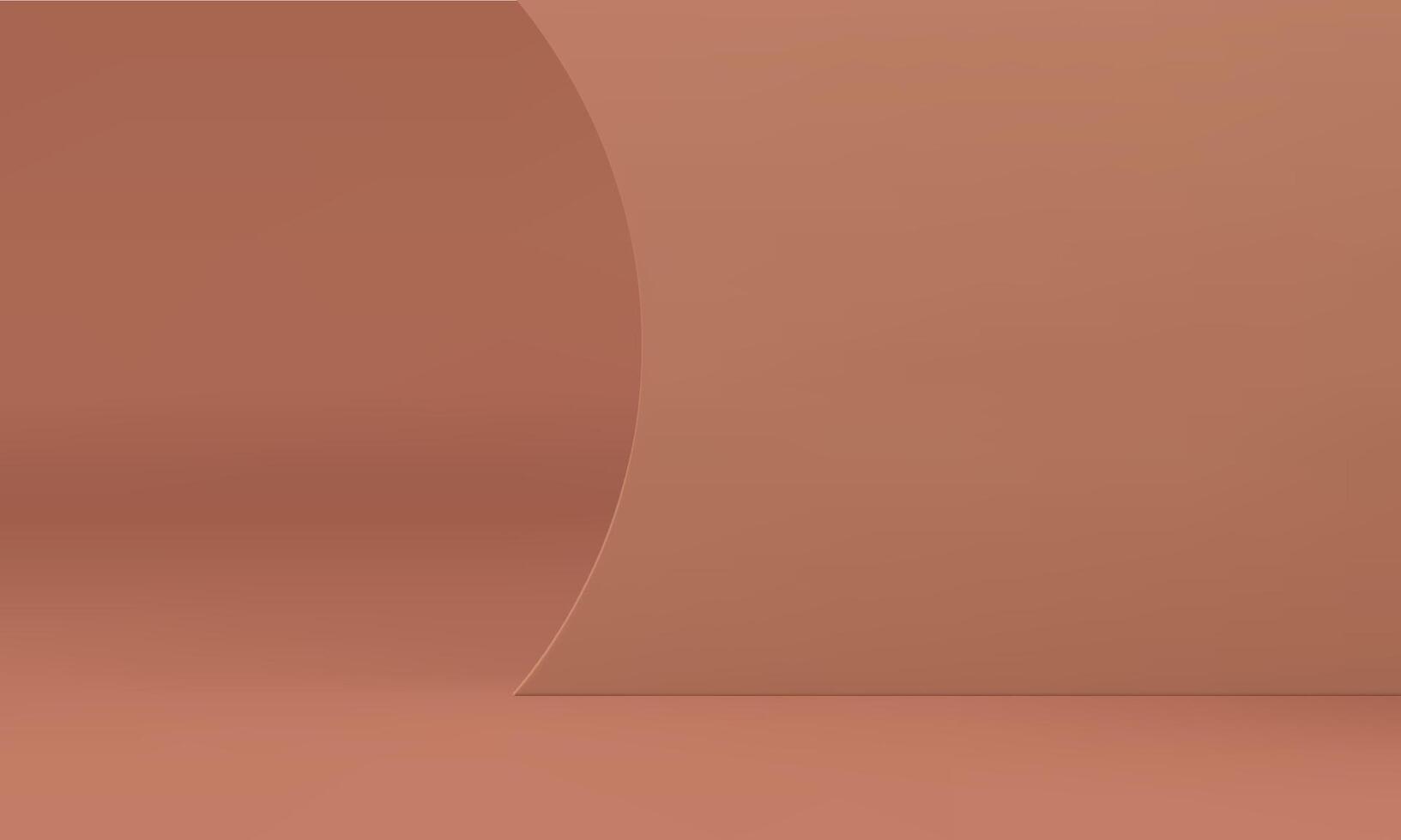 3d studio background exhibition gallery museum minimal interior curved wall realistic vector