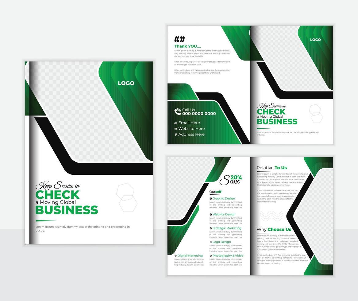 Medical Health care By Fold Brochure Design, Modern By Fold Design template vector