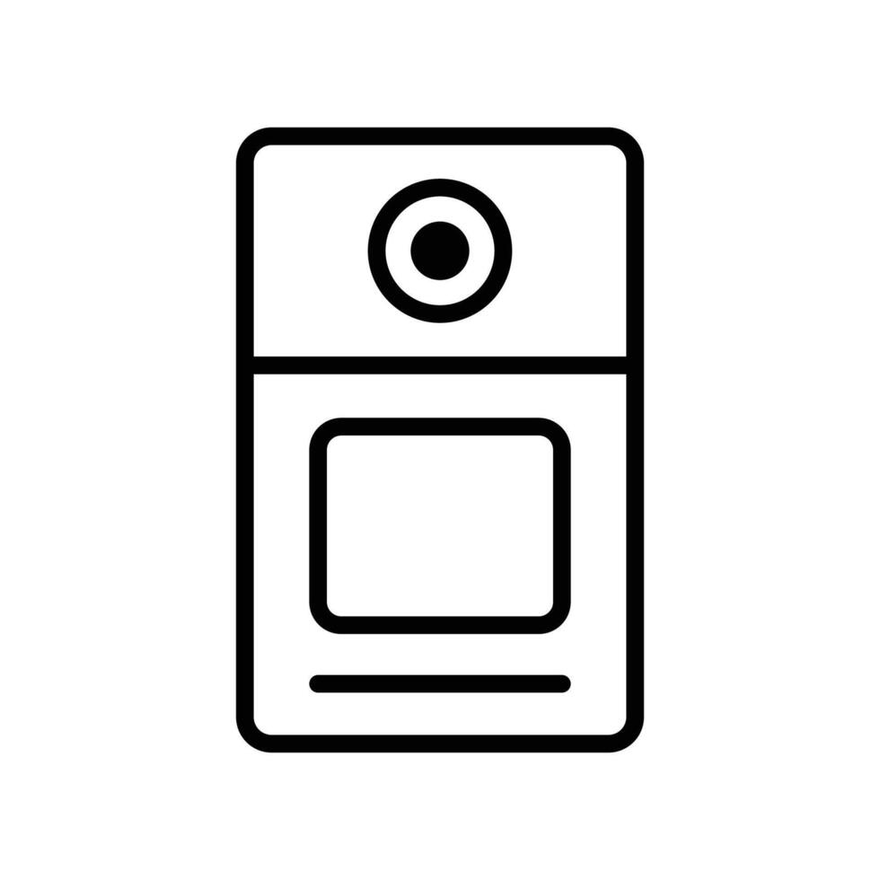 door bell icon design template simple and clean vector